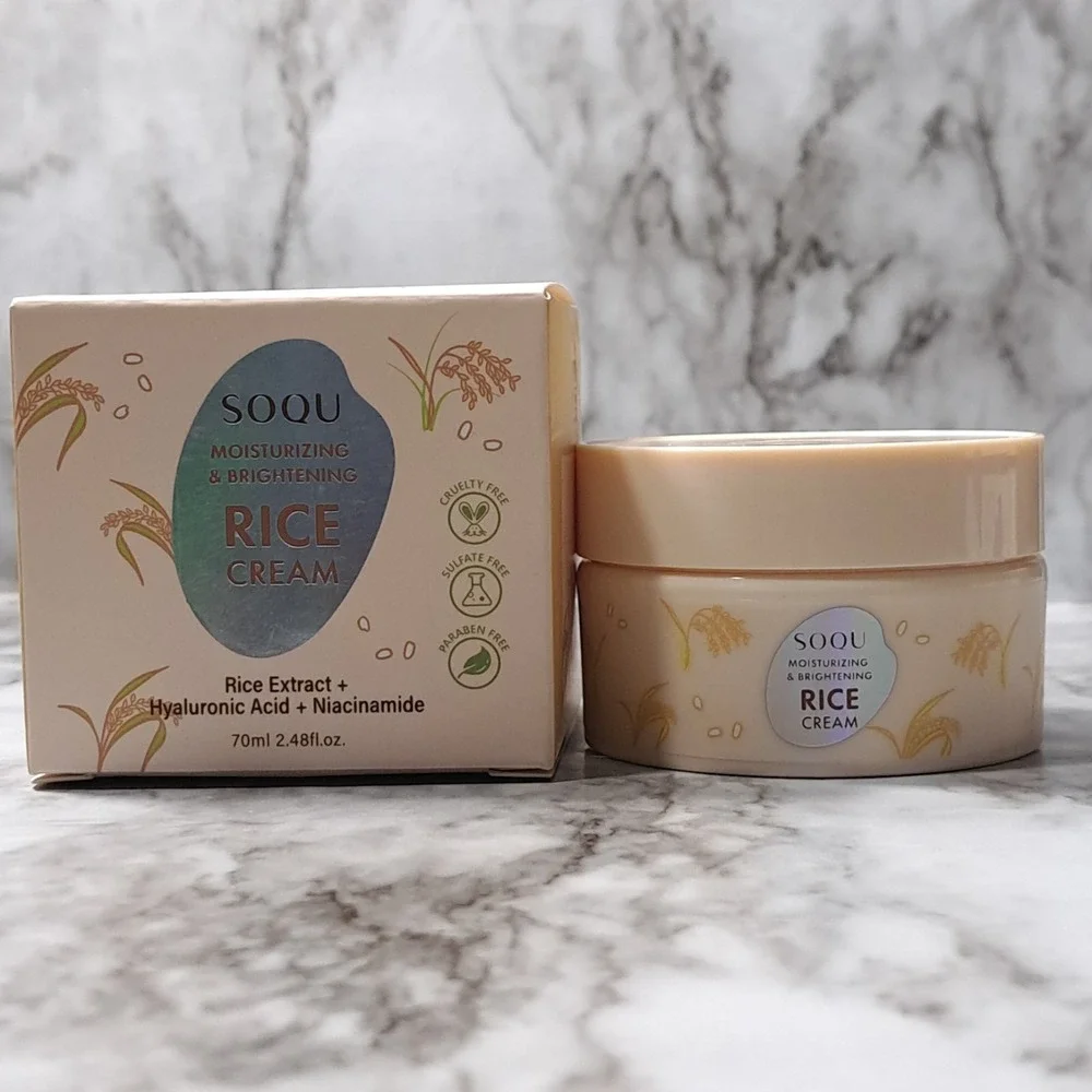 SOQU-Moisturizing & Brightening Rice Cream-Brand‎ New Made In Korea